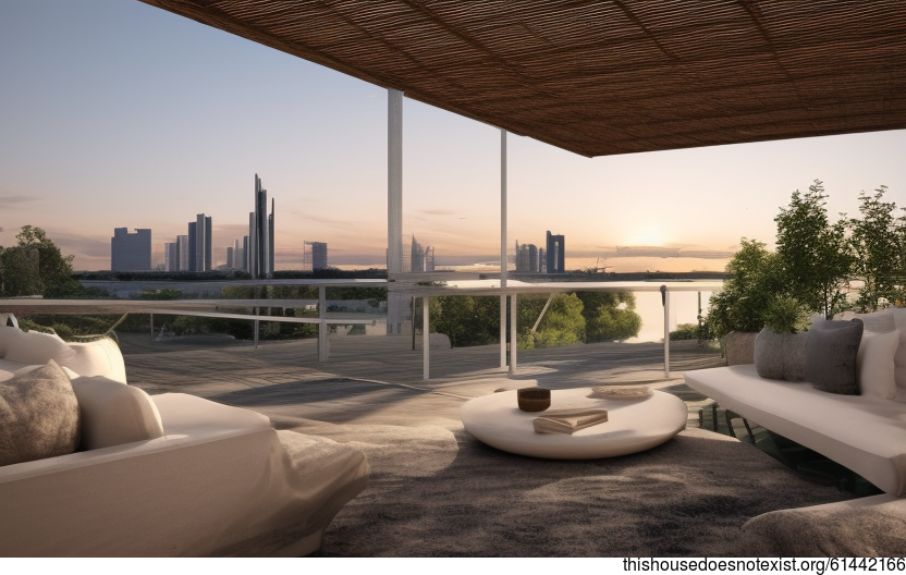 Exposed Bamboo and Beach Views in Frankfurt, Germany