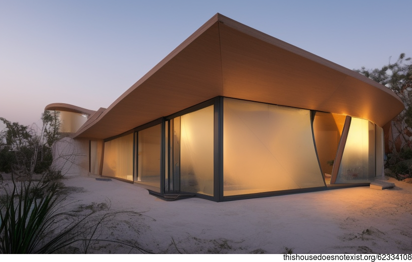 A Modern, Sustainable, and Eco-Friendly Home With a View of the Beach and Sunset in Riyadh, Saudi Arabia