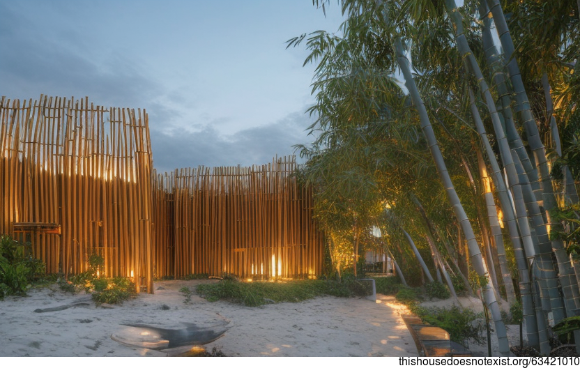 A Modern Architecture Home with a View of the Manila Sunset