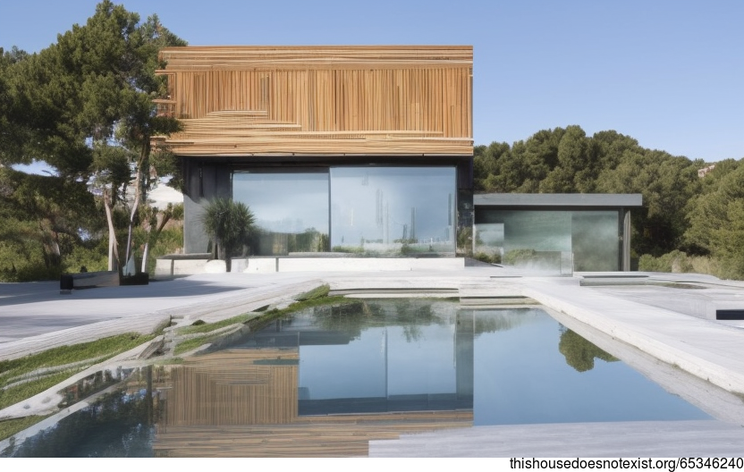 A Modern Beach House in Madrid with Stunning Views of the Sea