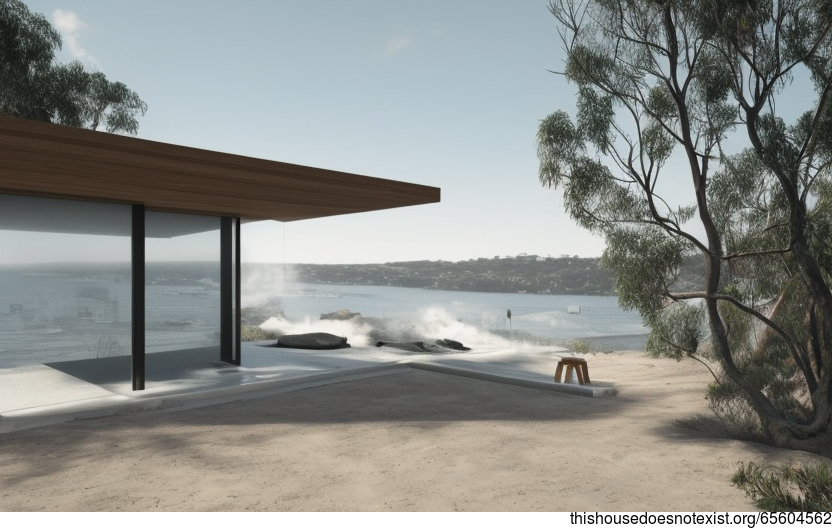 A Modern Beach House in Sydney, Australia With an Exposed Polished Timber Exterior and Steaming Hot Jacuzzi