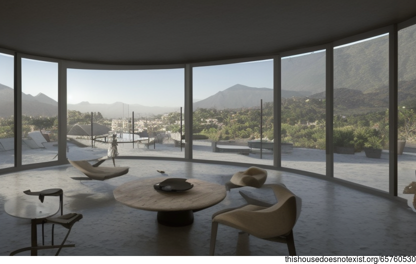 A Modern Glass Beach House With A View of Santiago, Chile