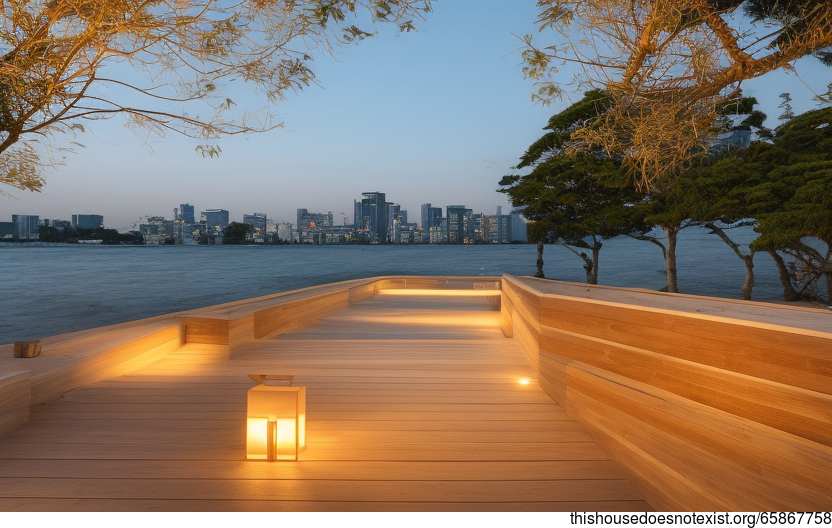 A Modern, Eco-Friendly Home With a Breathtaking View of the Beach in Tokyo, Japan