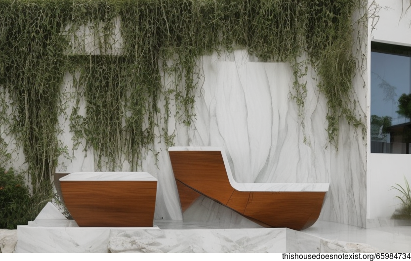 A Modern Beijing Beach House with Hanging Plants and a View of the City