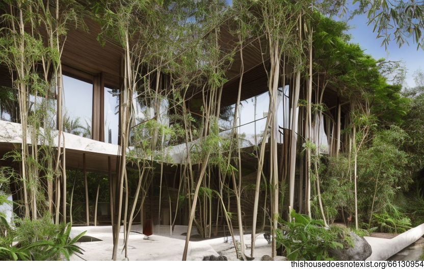 A Modern Beach House with Tribal Elements and a Stunning View