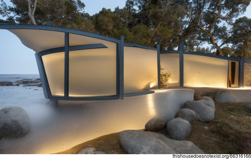 A Modern, Sustainable, and Eco-Friendly Beach House Exterior in Santiago, Chile
