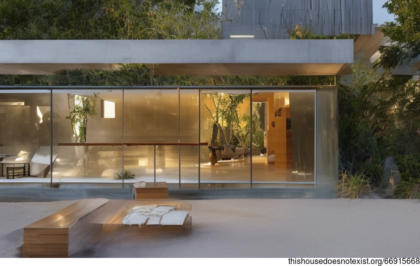 A Modern House on the Beach with a Sunset View of Boston, United States