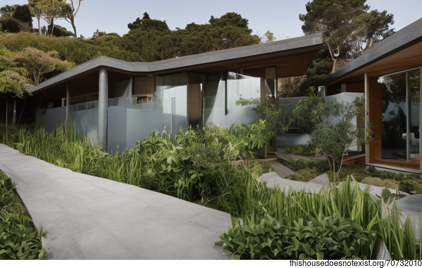 A Modern Beach House in San Francisco with Exposed Curved Timber and Bejuca Vines