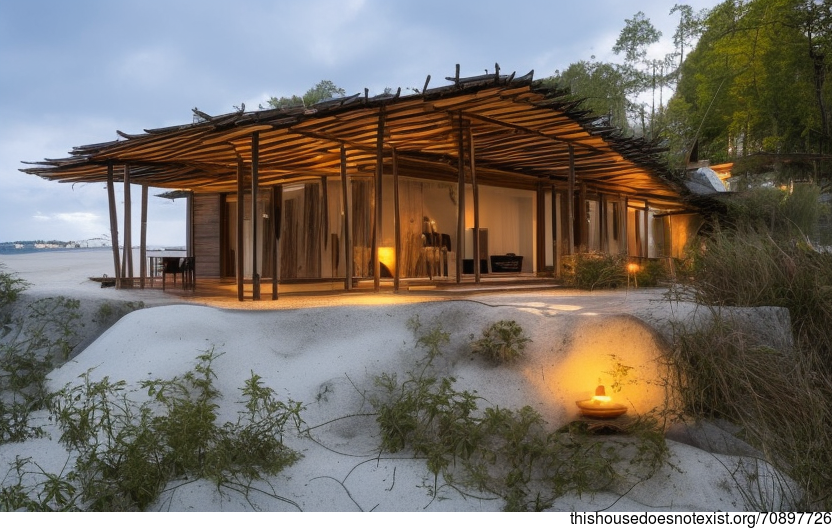 Eco-Friendly Beach House With Stunning Night Views in Munich, Germany
