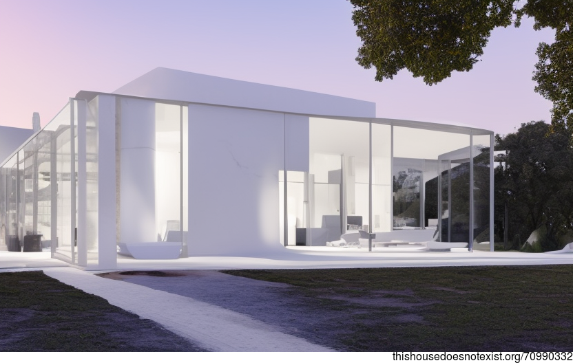 A Modern, Minimalist Home with a Stunning View