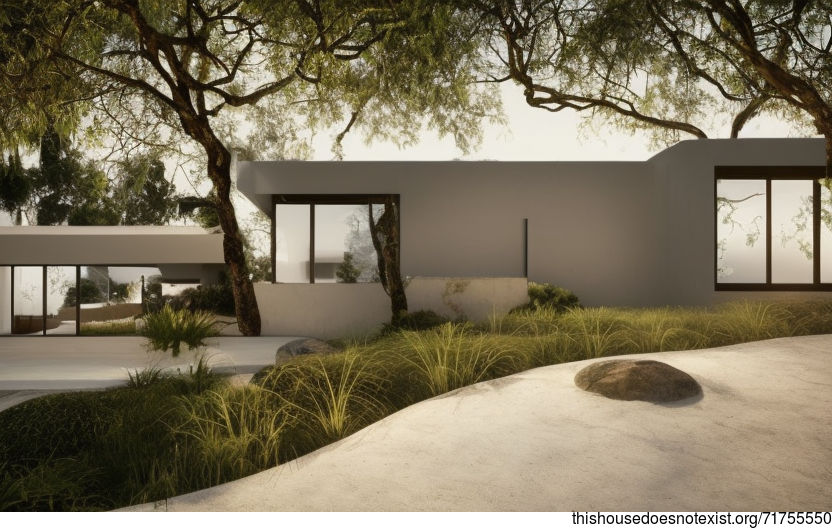 A modern architecture home designed for the beach with stunning sunset views in Santiago, Chile