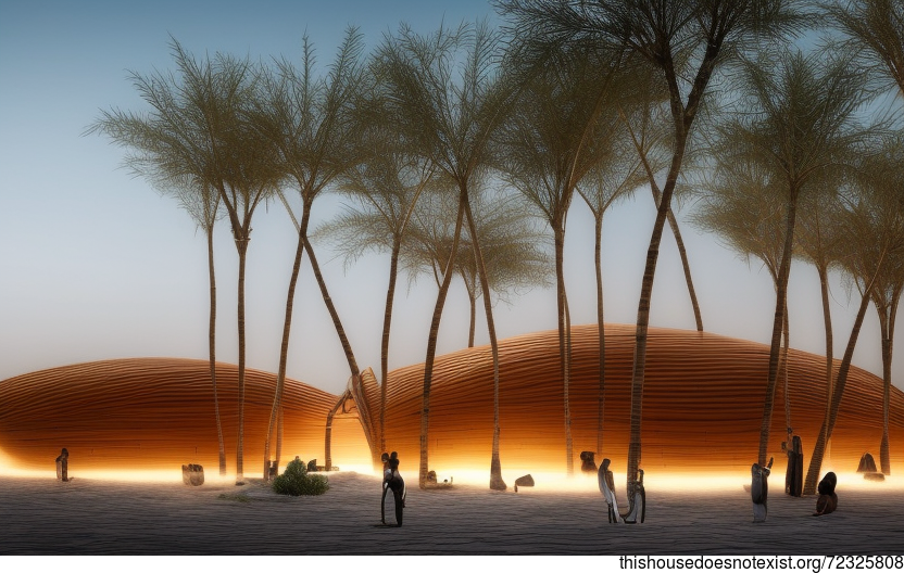 Riyadh's Modern Architecture with a Beach View and Hot Springs