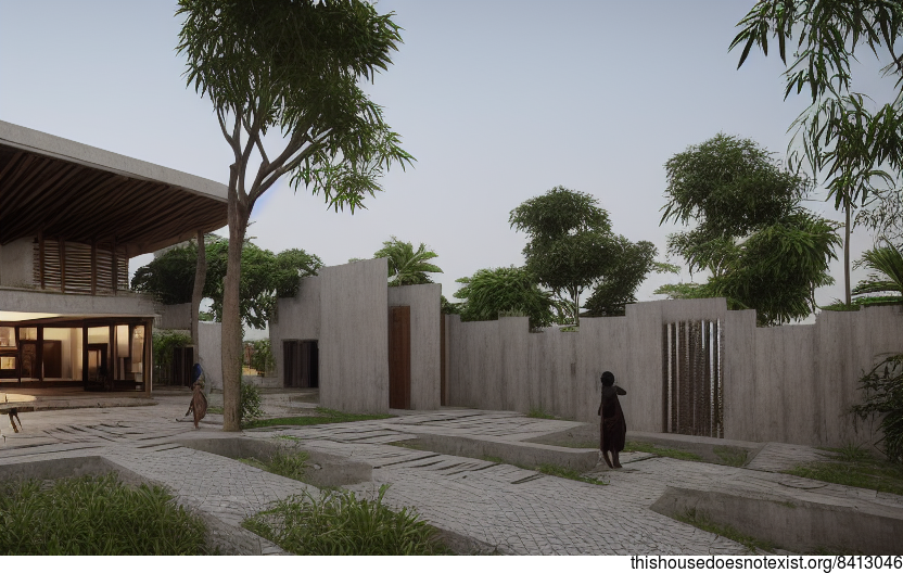 A Modern Architecture Home in Lagos, Nigeria That is Part Nature and Part House