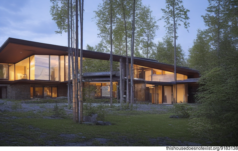 A beautiful, modern home in Ottawa, Canada that is designed to take in the stunning sunrise views