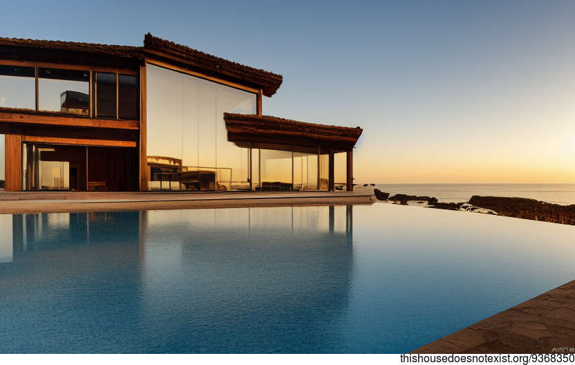 A Modern Masterpiece of Portugal Architecture with an Infinity Pool and Exposed Curved Wood