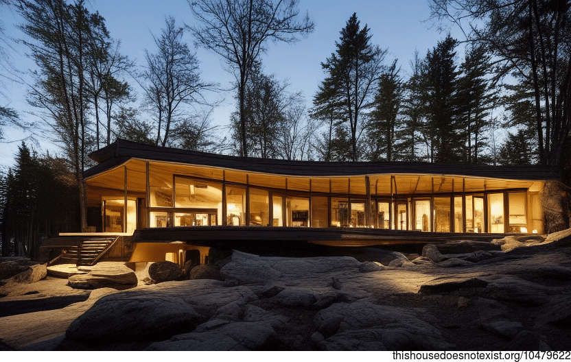 A Curved, Exposed House in Ottawa, Canada