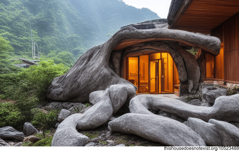 A Small Cabin in Taiwan with an Exposed Sunrise and Steamy Hot Spring Outside