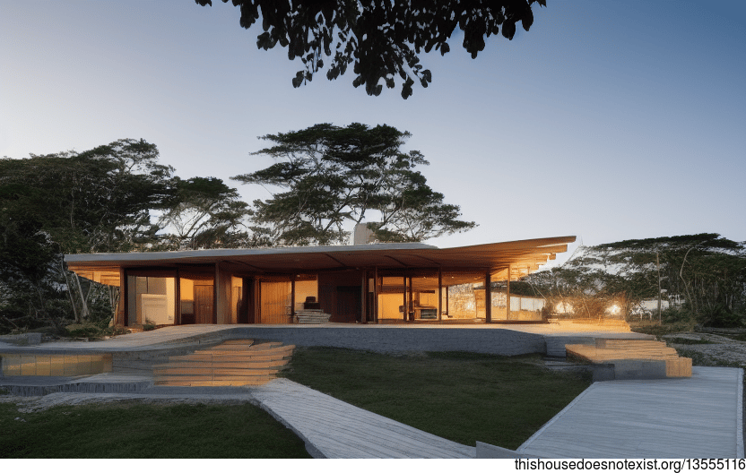 A Sustainable, Eco-Friendly Home in Florianopolis, Brazil, with Exposed Wood, Glass, and Stone