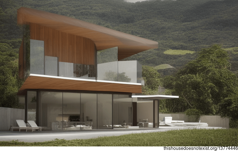 A modern architecture home in Florianopolis, Brazil, made from sustainable and eco-friendly materials