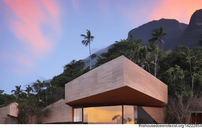 An Exposed Wood and Stone Home in Ipanema, Rio de Janeiro