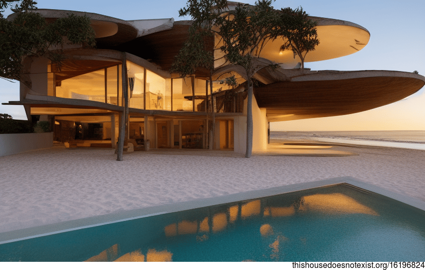 Rio de Janeiro's Modern Architecture Home with Sunset Beach Views