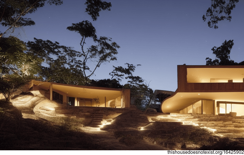 A Dreamy Night Sky House

This beautiful house in Rio de Janeiro, Brazil was designed with exposed wood, stone, and bamboo