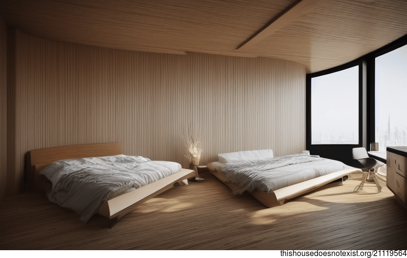 A Modern, Curved, and Eco-Friendly Home Interior Design from Tokyo, Japan