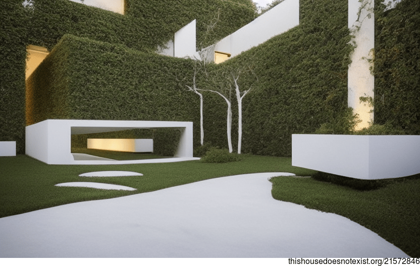 A Modern and Minimalist Garden in Moscow, Russia