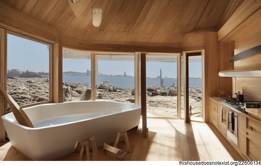 A Traditional Turkish Kitchen With a Beach View Architecture Ideas