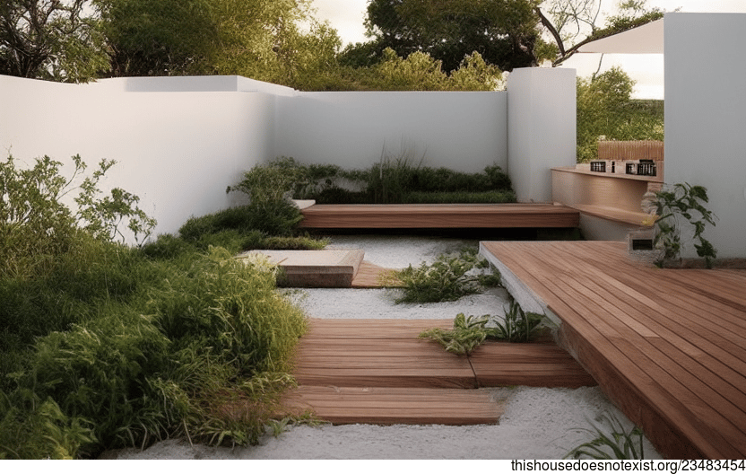 A Chicago, United States Exterior

This modern designed garden is perfect for enjoying the beach sunrise