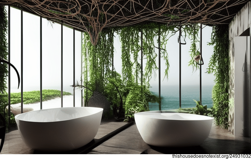A Modern, Sustainable, and Eco-Friendly Interior Design with a View of Mumbai, India