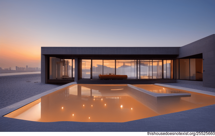 A Modern Interior with a Traditional View