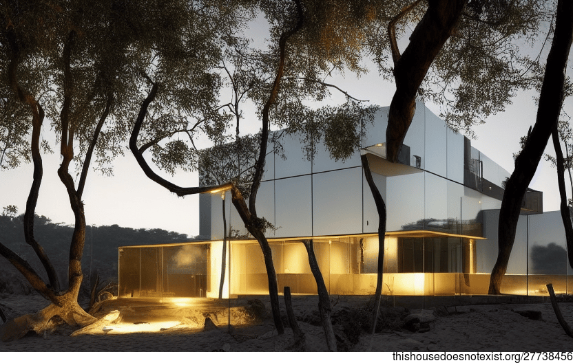 A Modern Architecture Home that is Exposed, Polished, and Meandering with a View of Mumbai, India in the Background