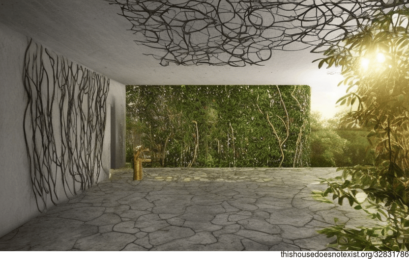 Tribal House With Exposed Bejuca Vines and a View of Mumbai, India