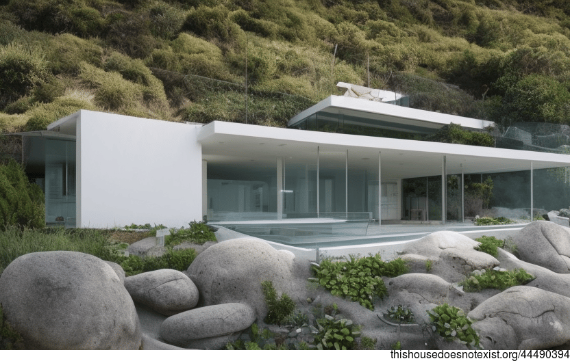 A Modern, Minimalist Home with a View