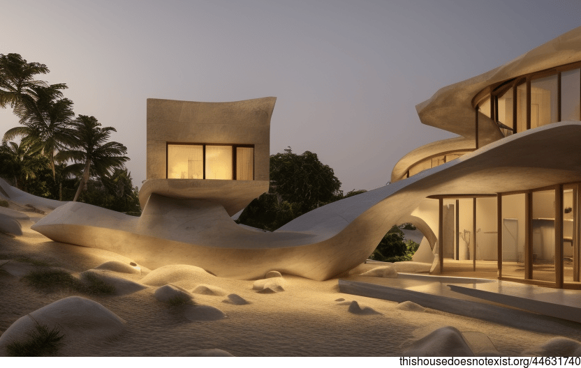 Mumbai's Exposed Curved Stone, Rocks, and Wood