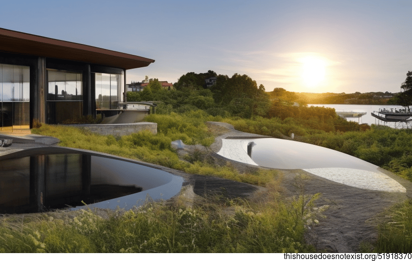 The Eco-Friendly House on the Beach with the Sunset View
