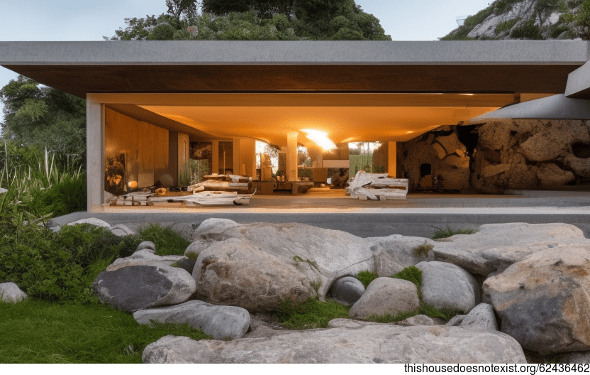 The Exposed and Polished Rocks of Vienna's Beach Sunset Garden