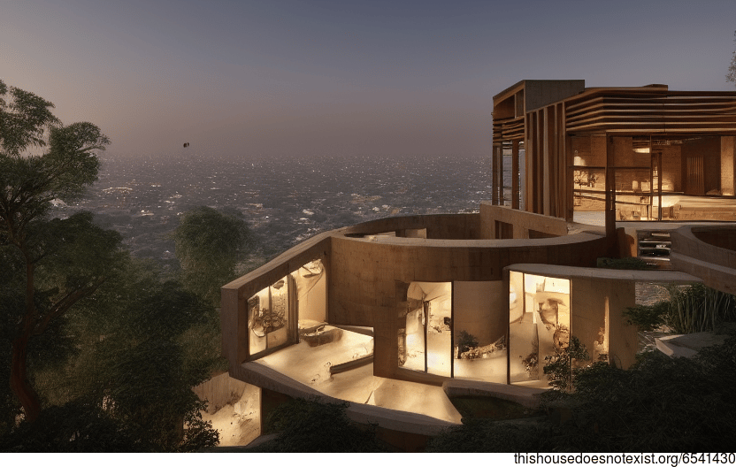 Delhi's Newest Exposed Wood and Stone Architecture