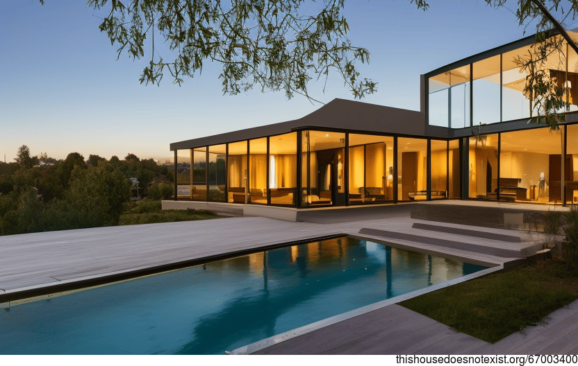 A Curved Glass House With Steaming Hot Springs and a View of Stockholm ...