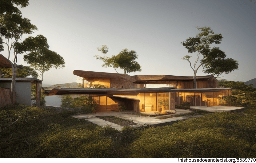 A Curved Bamboo House in Brazil That's Designed to Withstand Anything