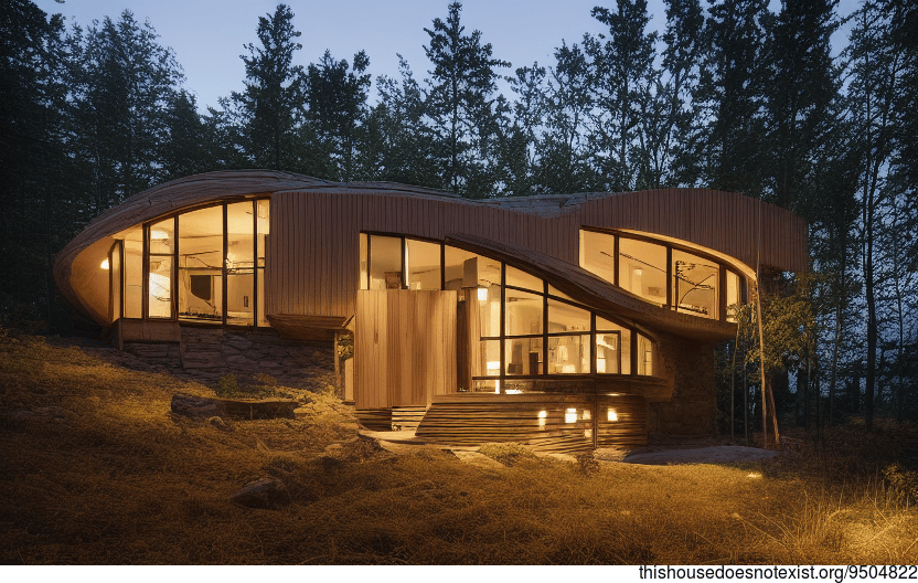 Modern Wood and Stone Home in Ottawa, Canada